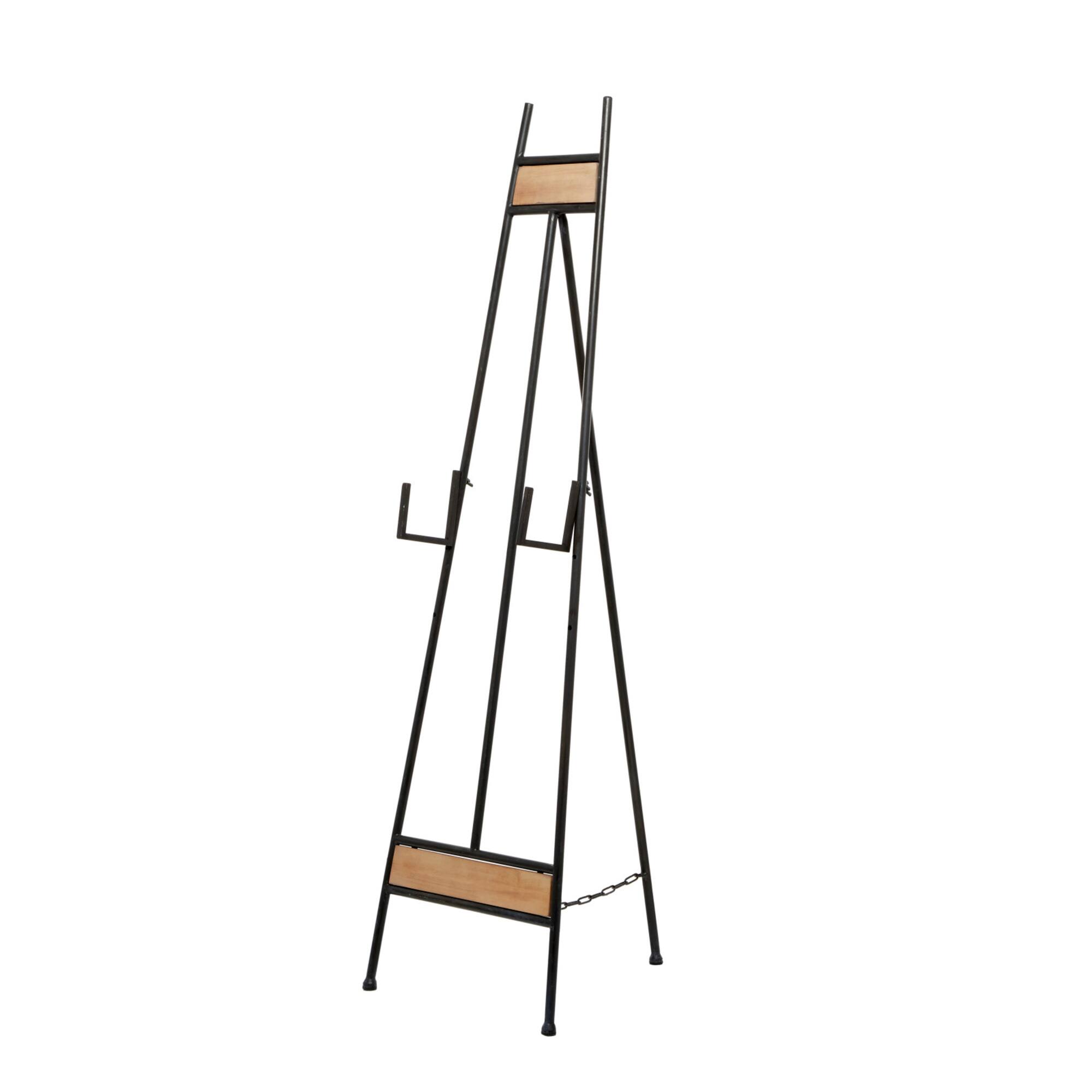 52" Black Iron Industrial Easel